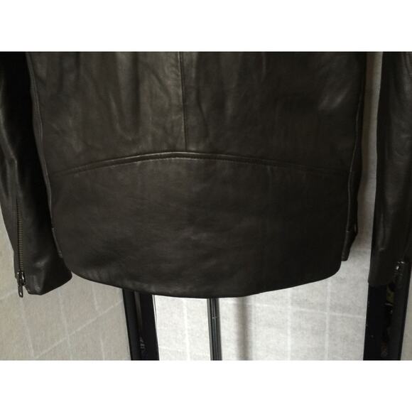 NWT BLK DNM NYC Mens BLACK genuine LEATHER JACKET Size Large goth grunge - Picture 4 of 7